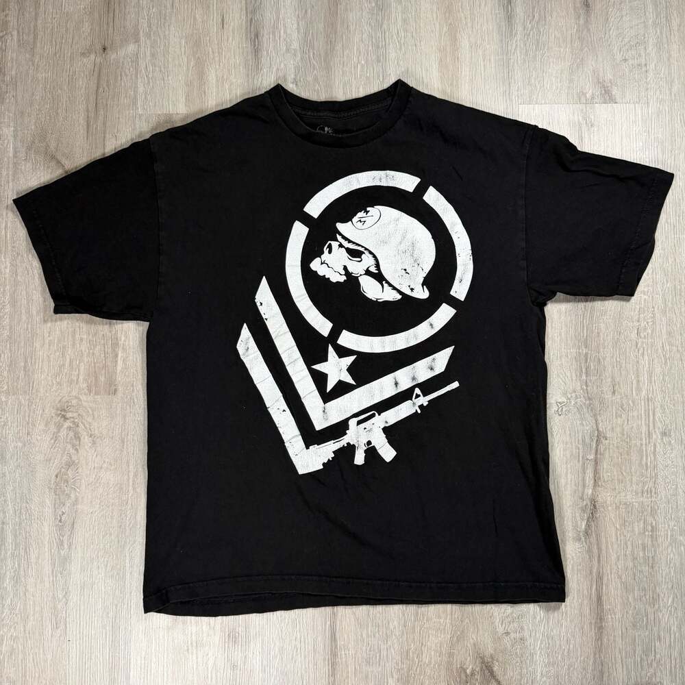 Y2K Grunge Metal Mulisha Re-Load Graphic T-Shirt Large